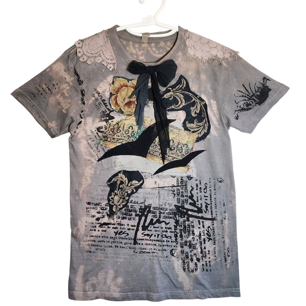 wearable art tee - One of a kind